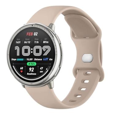 Imagem de AK Pulseiras de silicone compatíveis com Amazfit Active 2 / Active Watch Band Women Men, pulseira de substituição macia para Amazfit GTS 4 3 2 2e/GTS 4 2 Mini/GTR mini/Bip 3/3 Pro/Bip U Pro/Bip S Lite