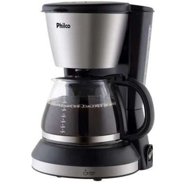 Imagem de Cafeteira Eletrica 550W Philco 720ml 14 Xicaras Inox Preta 127V