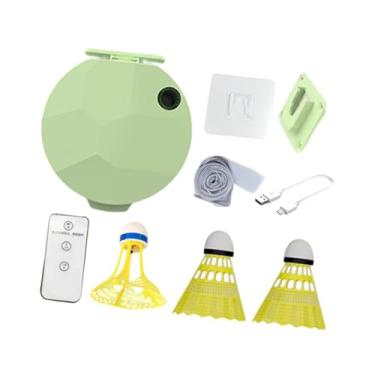 Imagem de UGPLM Conjunto de treinamento de badminton com rebote, autotreinamento com peteca, equipamento prático para jogador individual, academia infantil