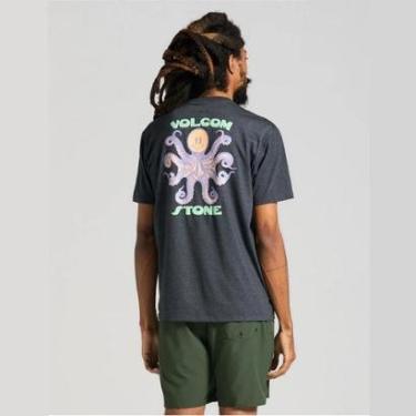 Imagem de Camiseta Volcom Octopie - Mescla Preto-Masculino