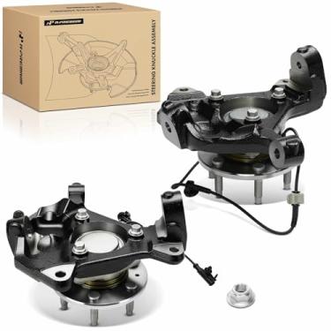 Imagem de A-Premium 2 juntas de direção dianteiras esquerda e direita e conjunto de cubo de rolamento de roda compatíveis com Chevrolet Silverado Suburban 1500, Tahoe, Avalanche e GMC Sierra 1500, Yukon e