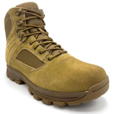 Imagem de Bota masculina LAPG Sector 15 cm com zíper lateral, confortável e durável, tática para trabalho e caminhada, coiote, Coiote, 38