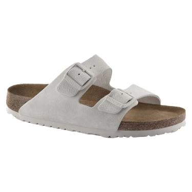 Imagem de Birkenstock Sandália masculina Arizona com palmilha macia, Branco antigo, 36 BR