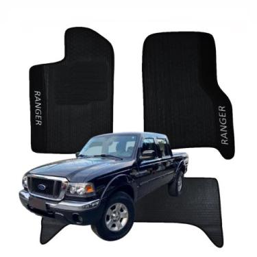 Imagem de Jogo 3 Peças Tapete Personalizado Logo Bordado Ford Ranger 1998 a 2012