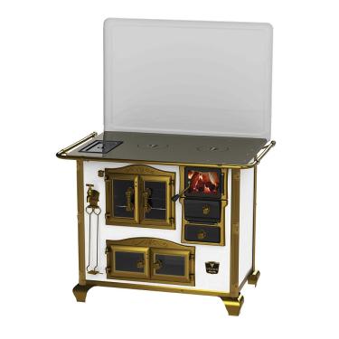 Imagem de Fogao a Lenha Venax n 2 Imperador Vitreo Branco SE