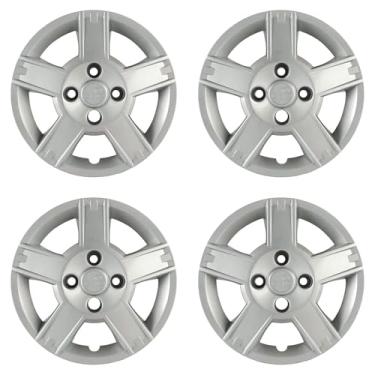 Imagem de Calota Aro 14" cor Prata Mod Fiesta Hatch/Sedan 2008/10 (Jogo c/ 4 Calotas) Grid - 014CB-PTA-E