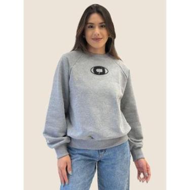 Imagem de Moletom Logo Alto Relevo Colcci Jeans Cor:;Tamanho:P-Feminino