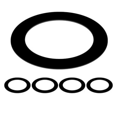 Imagem de Awclub Anel De Acabamento Goof Preto Para Luminárias Teto Embutidas 2,5" Downlights, Pacote Com 5 Unidades, Diâmetro Interno 3 Polegadas, Construção Externa Aço 4,7 Polegadas