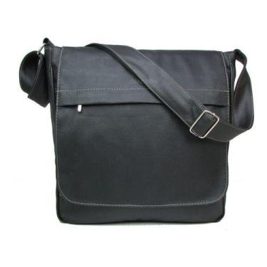Imagem de Pasta Carteiro Transversal Tiracolo Masculino Feminino  - CDP, Preto