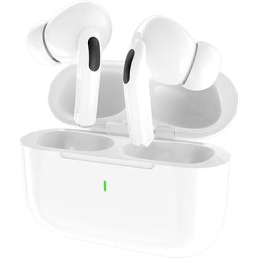 Imagem de Fones de Ouvido TWS A-607, Bluetooth 5.0, LED, Microfone Integrado, Bateria 5-6h, Compatível Com Todos Celulares, Branco