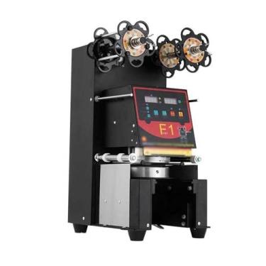 Imagem de Máquina de selagem de copos Xeoleo Máquina seladora de copos totalmente automática Máquina de fazer bolhas de chá para 90/95/98/120 mm PP/PET/Papel/PLA Máquina seladora de xícaras de chá Customerzid