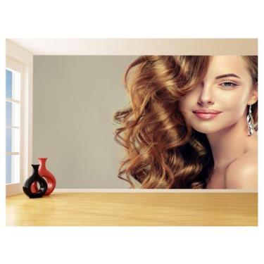 Imagem de Papel De Parede 3D Salão De Beleza Corte Cabelo 3,5M Slb01 - Você Deco