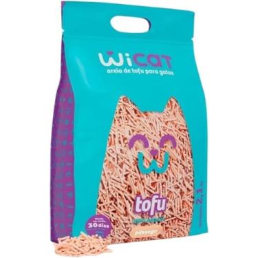 Imagem de Areia Higiênica para Gatos Tofu Wicat Com Fragrância De Pêssego 2,1kg