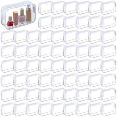 Imagem de Bolsas de maquiagem Sanwuta 100 unidades de PVC transparente a granel 