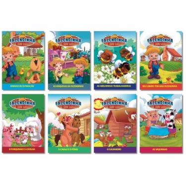 Imagem de Coleção Fazendinha do Seu Lobato - 8 Mini Livros - Infantis - Criança 