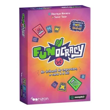 Imagem de MeepleBR, Funocracy, Jogo de Cartas Família, Party Game, 3 a 15 jogadores