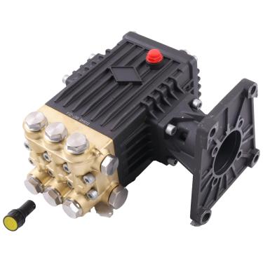 Imagem de LSSOCH Bomba de êmbolo tripla de acionamento direto da lavadora de pressão EZ4040G EZ4040 RRV4G40 Cabeça de latão forjado 3400 RPM 4000 PSI 4.0 GPM 2.5 cm oco