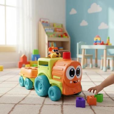 Imagem de Brinquedo Baby Land Fofilhotes Jipinho Com Carretinha - Cardoso