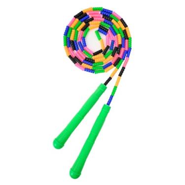 Imagem de Corda de pular frisada 1 pacote/pacote com 2, corda de pular segmentada ACEONE para crianças e adultos, corda de pular ajustável para crianças e adultos, corda de pular infantil ajustável sem