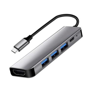 Imagem de Hub USB-C 4K HDMI Com Leitor De Cartão SD/TF, USB 3.0/2.0 E Dock De Ca