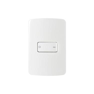 Imagem de Interruptor Bipolar Simples Margirius B3 10a Com Placa 4x2 Branco