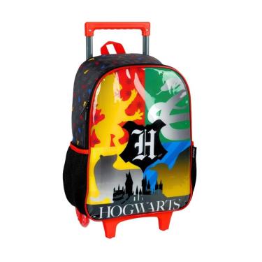 Imagem de Mochila Escolar De Rodas Harry Potter Oficial - Preto