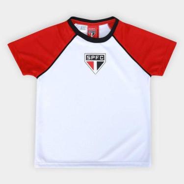 Imagem de Camiseta Infantil São Paulo Disparar - Braziline, Branco, 12A