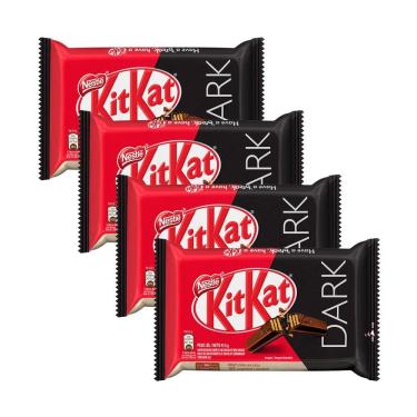 Imagem de Chocolate Nestlé Kit Kat Dark 41,5g | Kit com quatro unidades