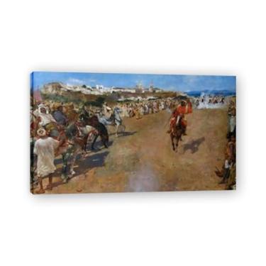 Imagem de LKXGRRSFG Fantasia árabe Théo van Rysselberghe: Impressão em tela neoimpressionista belga chave 19 x 36 cm sem moldura