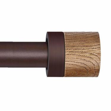 Imagem de Varão de cortina QITERI Bronze de 1-3 m com acabamentos de imitação de