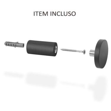 Imagem de Pegboard Adnet  Preto Couro Preto Fundo Branco 40Cm