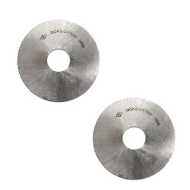 Imagem de Lâmina de serra Rannb com 108 dentes circulares HSS cortador de serra de corte 80 mm/3,15" de diâmetro 2 mm/0,08" de espessura - pacote com 2