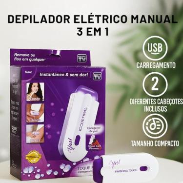 Imagem de Depilador Elétrico Feminino Indolor USB Portátil - FAZA