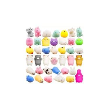 Imagem de Kit de brinquedos Squeeze Mini Mochi Squishy 50 unidades para crianças