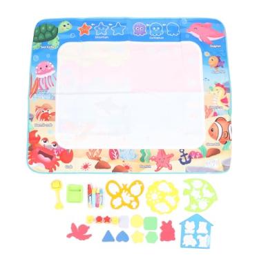 Imagem de Alomejor Almofada para Colorir de Pintura Aquática Infantil, Tapete de Doodling de Desenho Mágico Com 10 Acessórios de Desenho para Crianças Brinquedos Educacionais