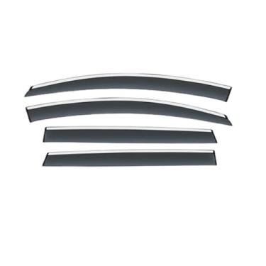 Imagem de GRJQRKHZ Defletor de janela lateral de carro para S&ubaru Outback 2015-2020 Weathershied viseira de porta vento sol proteção chuva janela lateral defletores de vento