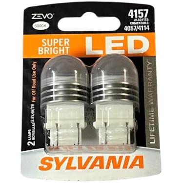 Imagem de SYLVANIA 4157 ZEVO: Mini lâmpada LED branca, super brilhante, pacote com 2 4057/4114 ideal para luzes diurnas (DRL) e luzes de back-up/ré