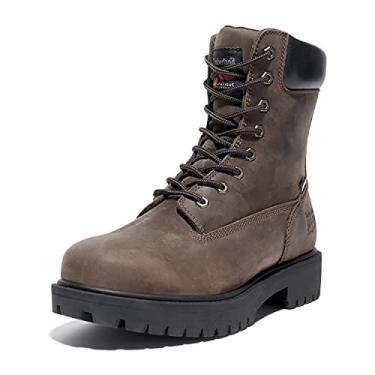 Imagem de Bota de trabalho masculina Timberland PRO Direct Attach 20,32 cm à prova d'água, Marrom, 9 Wide