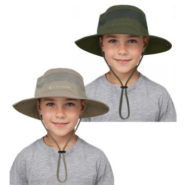 Imagem de Chapéu de sol Zando Outdoor Boys com proteção UV de 5 a 13 anos