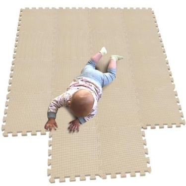 Imagem de Puzzle Play Mat MQIAOHAM 18 peças de piso de espuma macia para bebês