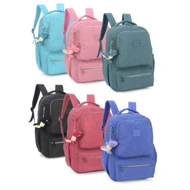 Imagem de Mochila Juvenil Notebook Crinkle Up4You Luxcel MJ48985UP