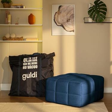 Imagem de Módulo Puff Sofá Guldi Popup Linho Azul