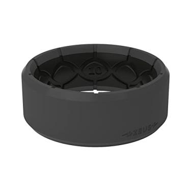 Imagem de Anel de silicone Zeus da Groove Life - Anéis de casamento de borracha respirável para homens, cobertura vitalícia, design exclusivo, anel de ajuste confortável, 13, Silicone, Sem pedras preciosas