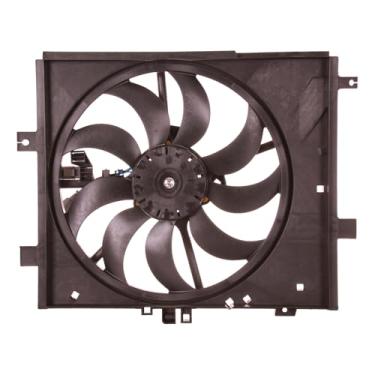 Imagem de Conjunto de ventilador de resfriamento de motor de substituição OE para Nissan Versa 2012-2019 e 2014-2019 Versa Note 1.6L Transmissão Automática (CVT) | Radiador de motor de nível de corrida para
