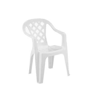 Imagem de Cadeira Plástica Empilhável Giorgia Branca Pisani - Pisani Plásticos