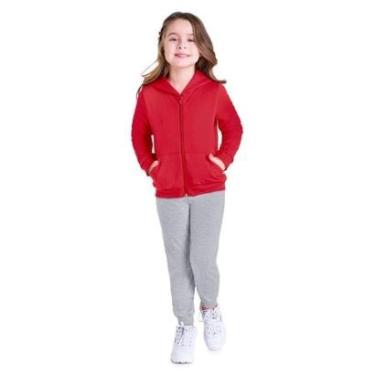 Imagem de Jaqueta infantil menina em moletom Brandili-Feminino