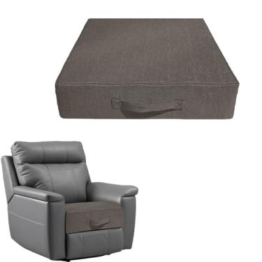 Imagem de Foreard Almofada reclinável para idosos, 50 cm x 50 cm x 12,7 cm de espessura para idosos reclináveis almofadas de assento de espuma de alta densidade, almofada de suporte para cadeiras, alívio da