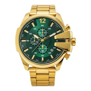 Imagem de ED HARDY Relógio masculino dourado com mostrador redondo ED50175G-42-X27