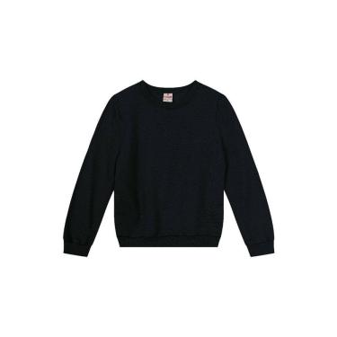 Imagem de Blusão infantil menina em moletom brandili-Preto