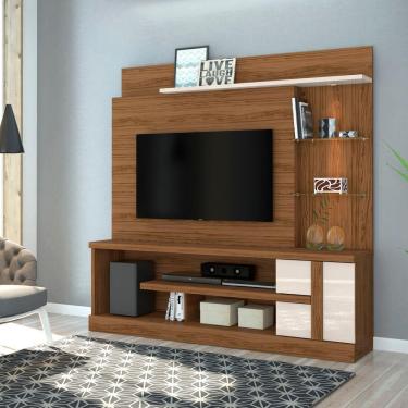 Imagem de Estante De Tv 55 Pol 182cm Sala De Estar Elaris Naturale-off White M20 - D'rossi